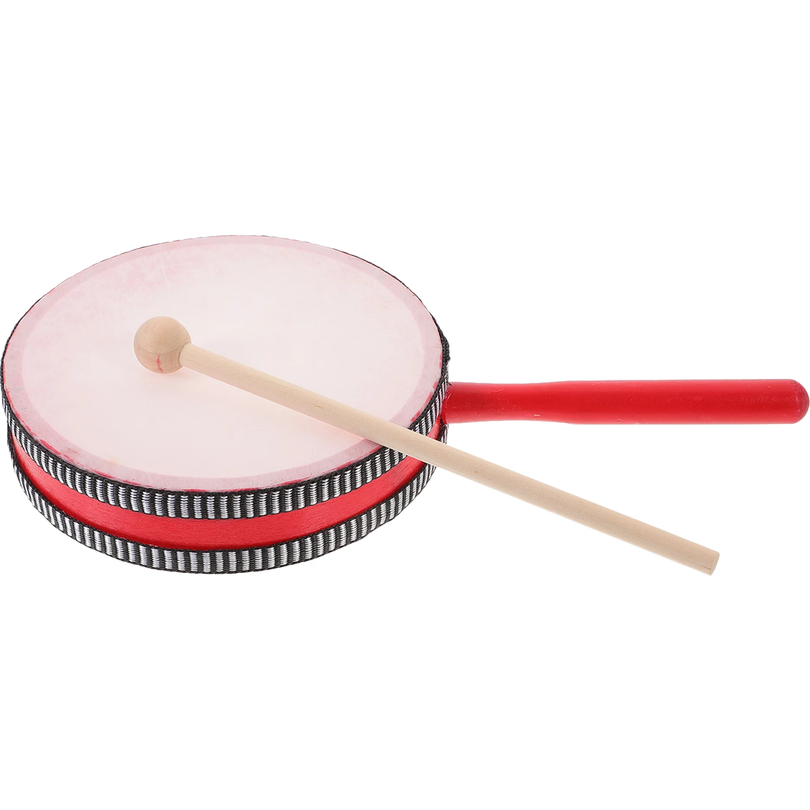 1 conjunto de tambor de mão para crianças, instrumentos de percussão, brinquedo musical, conjunto de baqueta educacional para crianças pequenas, festa, festival, ressonante