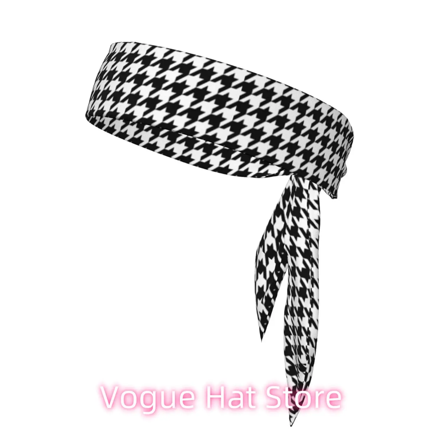 

Abstract Modern Striped Houndstooth and Watercolor Effect Black (1) Headbands for Men Women Tennis Headbands Athletic Sweatband