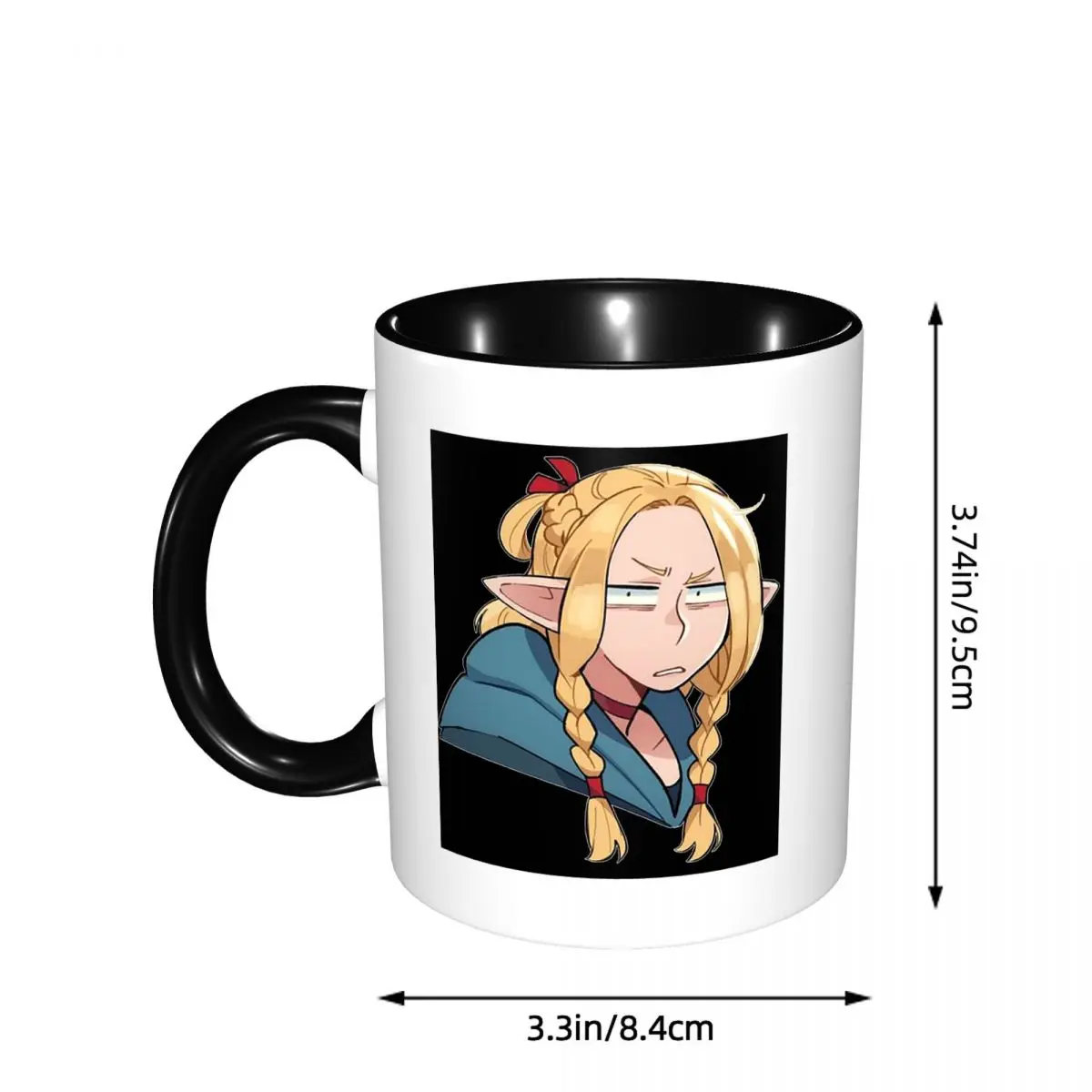 Dungeon Meshi Senshi Delicious In Dungeon Mug Funny Ceramic Coffee Cups Tea Mugs Milk Cup Drinkware Gift for Woman Man