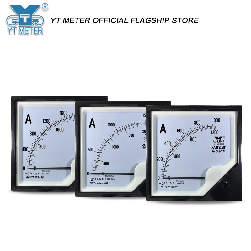 42L6 Intermediate frequency ammeter 1000A 1200A 2450A 3000/5A Dual range instrument pointer AC DC