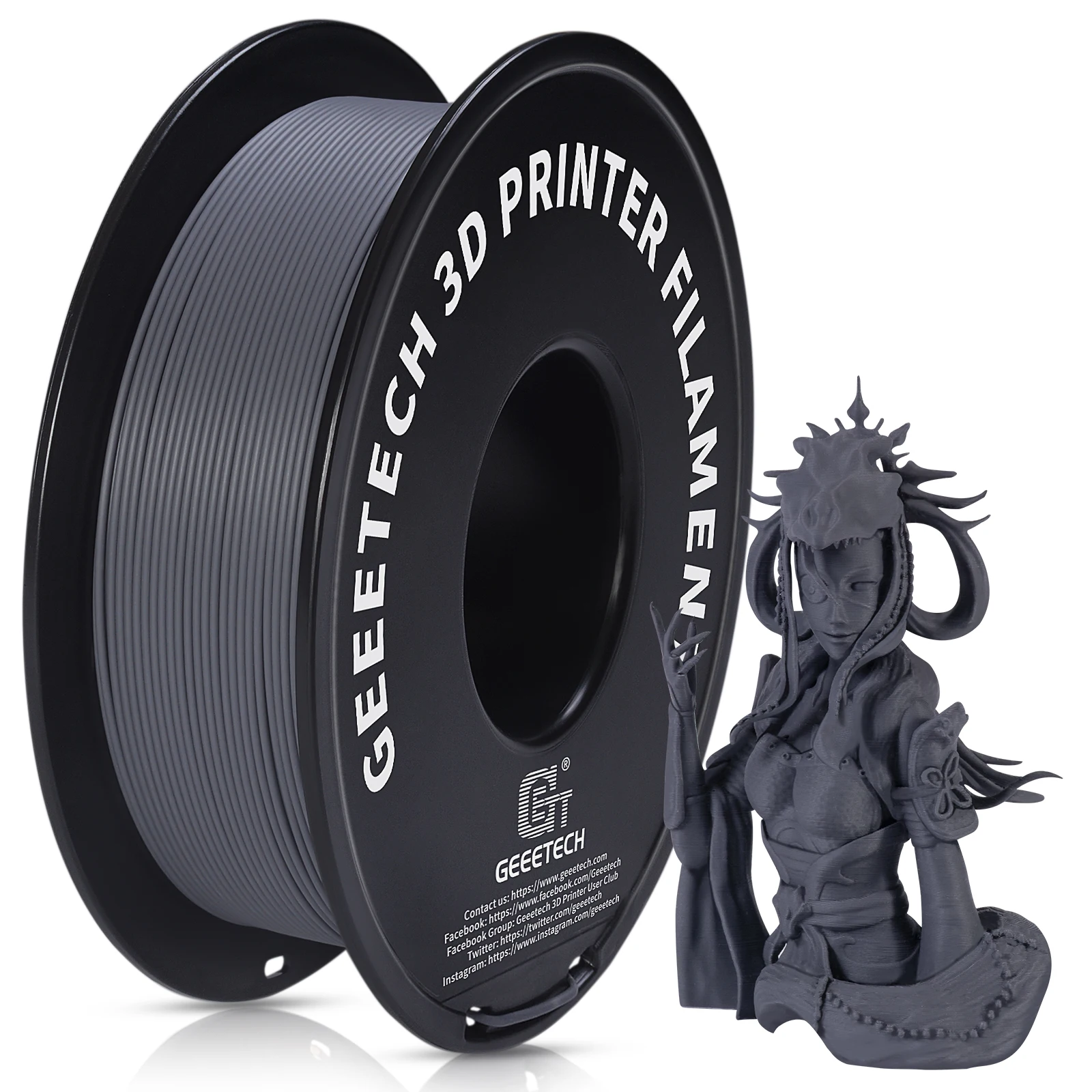 Geeetech 1kg 1.75mm Matte PLA 3D Printer Filament Vacuümverpakking Overzeese Magazijnen Een verscheidenheid aan kleuren Snel schip
