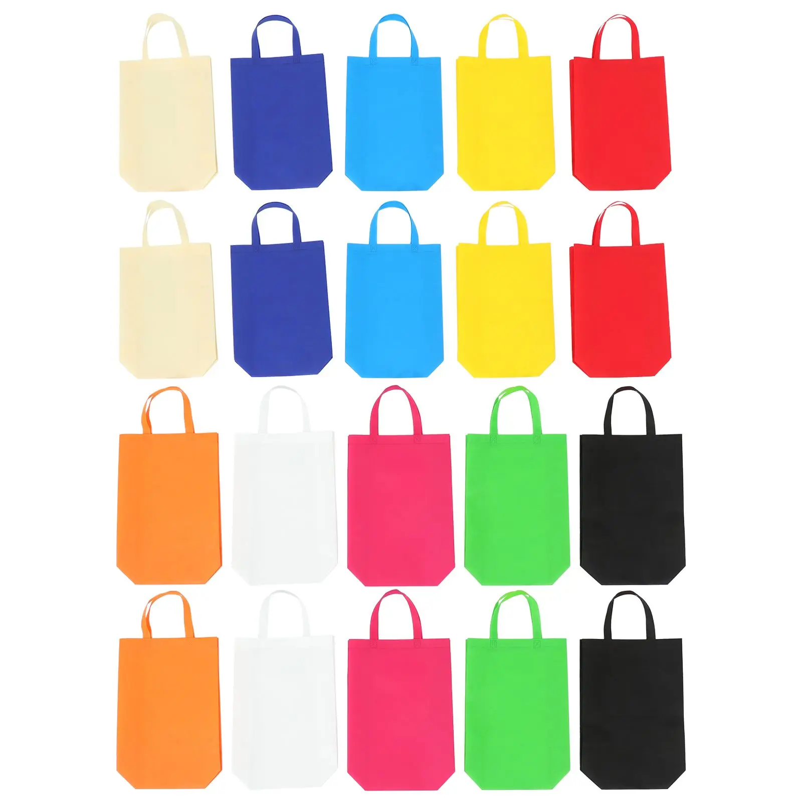 

30 Pcs Non Woven Tote Bag Gift Bags Outdoor Shopping Folding Portable Home Non-woven Fabric Carry Travel Storage
