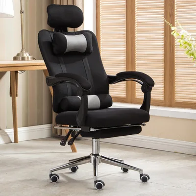 Ajustável reclinável Computer Desk Chair, Ergonomic Conference Mesh Task, Cadeira de escritório elegante resistente