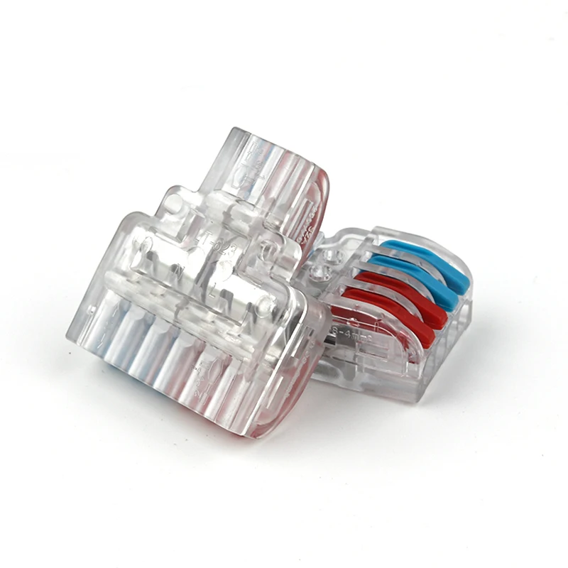 Lever Wire Quick Connectors Electrical ClampSplitter Cable Home Compact Splice Insulated Terminal Block With fixed holes SPL