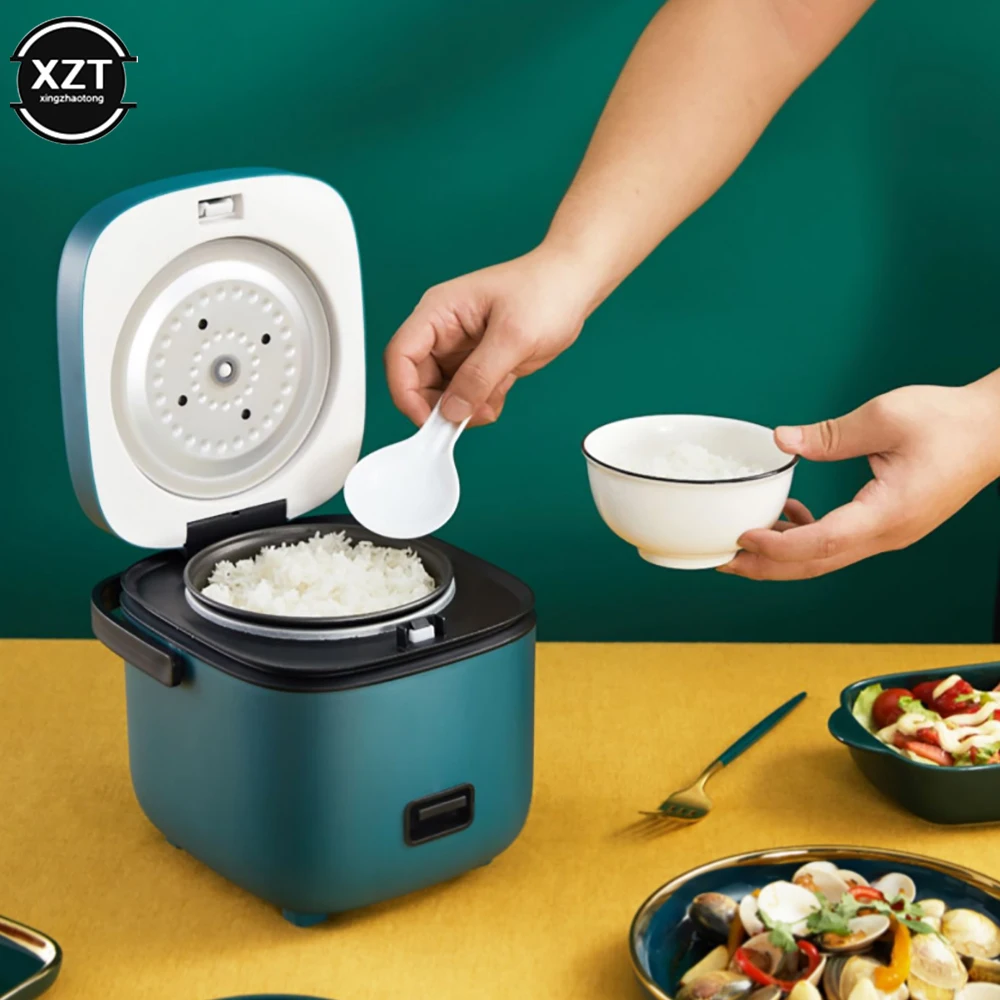 1.2L Mini Rice Cooker Multifunctional Household Rice Cooker Soup Pot Dormitory Travel Car Portable Rice Cooker