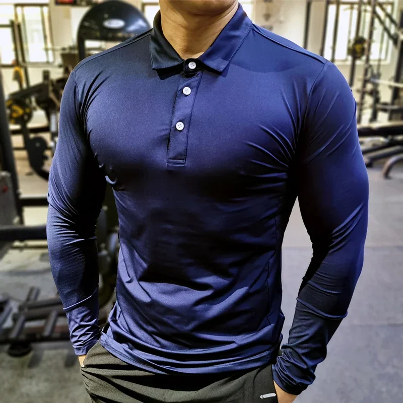 Men Compression Sport T-Shirt Long Sleeve Top Gym Running Clothing Fitness Tight Sportswear Hiking Rashgard Sweatshirt Plus Size