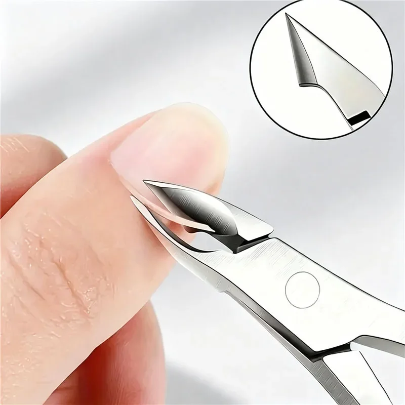 Professional Nail Cuticle Scissor Stainless Steel Gold Silver Dead Skin Exfoliating Clipper Clean Nails Art Tool Manicure Salon