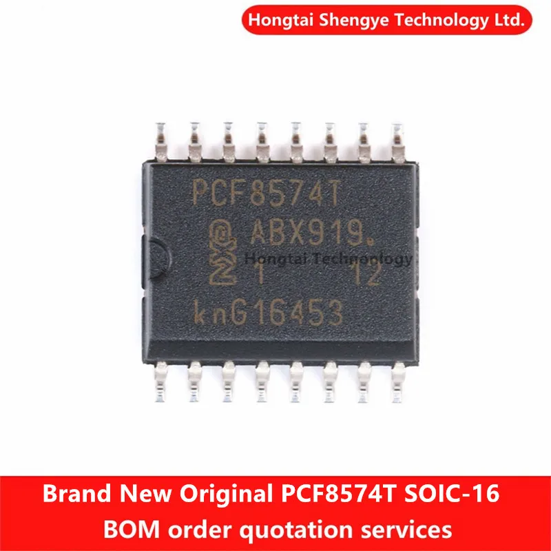 New Original SMT PCF8574T/3 SOIC-16 8-bit I/O Expander I2C IC Chip