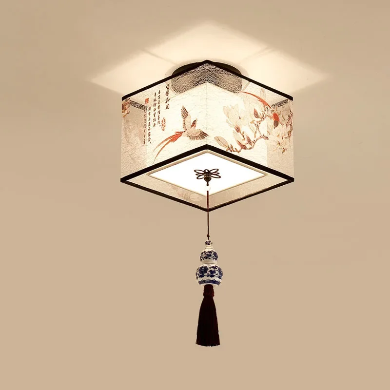 Plafonnier LED suspendu au design créatif chinois, luminaire décoratif de plafond, idéal pour un couloir, nouveau modèle