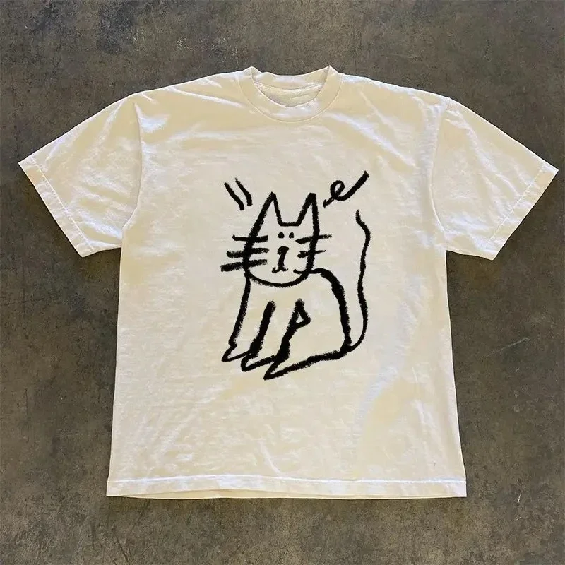 

Новая женская футболка больших размеров с принтом, повседневная свободная модная футболка с коротким рукавом, мягкая, удобная и дышащая, для спорта на открытом воздухе