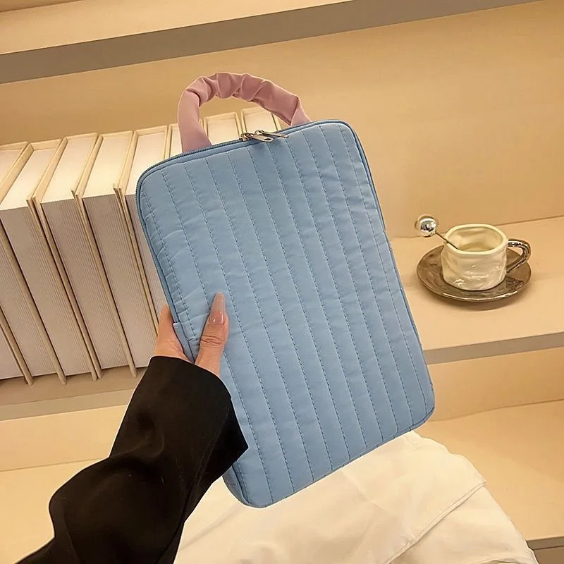 

Commuter Women's Shoulder Bag Large Capacity Handbag Holiday Gift Cute Color Block Handbag Tablet Sleeve Laptop Case Storage Bag