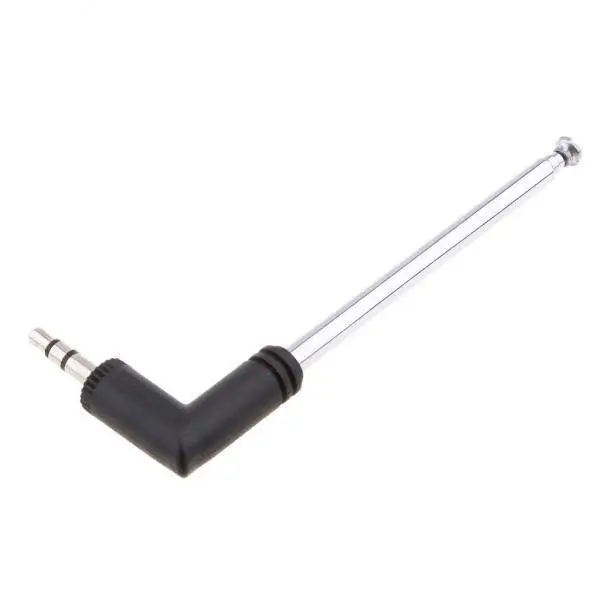 3.5mm Cellphone FM Radio Antenna Long Range Four Section Telescoping Wireless Accessory for Mobile Use