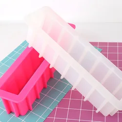 1400ML Silicone Soap Mold Easy Removal Rectangle Silicone Loaf Mold Silicone Loaf Mold for Handmade Soap Making Tool