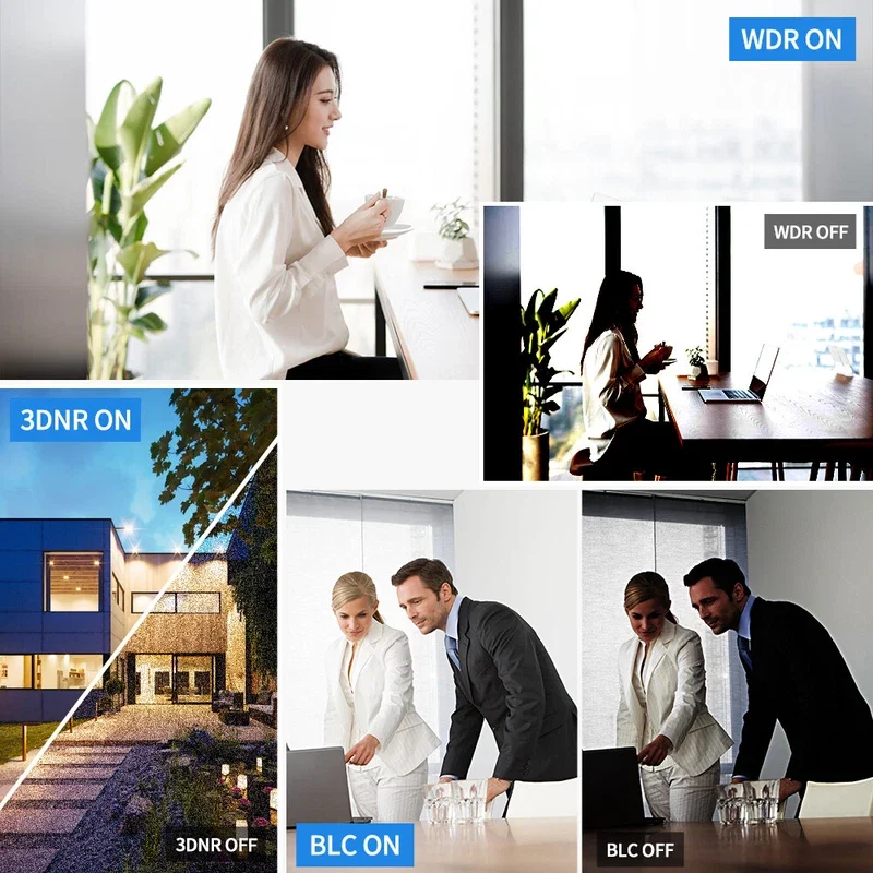 كاميرا Hikvision DS-2CD2383G2-LI2U/SRB 8MP IP كاميرا ذكية هجينة خفيفة وميكروفون مكبر صوت برج Acusense تحذير الضوء الأحمر والأزرق