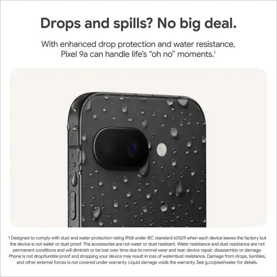 جديد جوجل بيكسل 9a، 6,3 بوصة، 1080 × POLED، 120 هرتز 5100 مللي أمبير. جوجل تسور G4 تيتان m2، ذاكرة الوصول العشوائي 8G، 128/g الهاتف الذكي