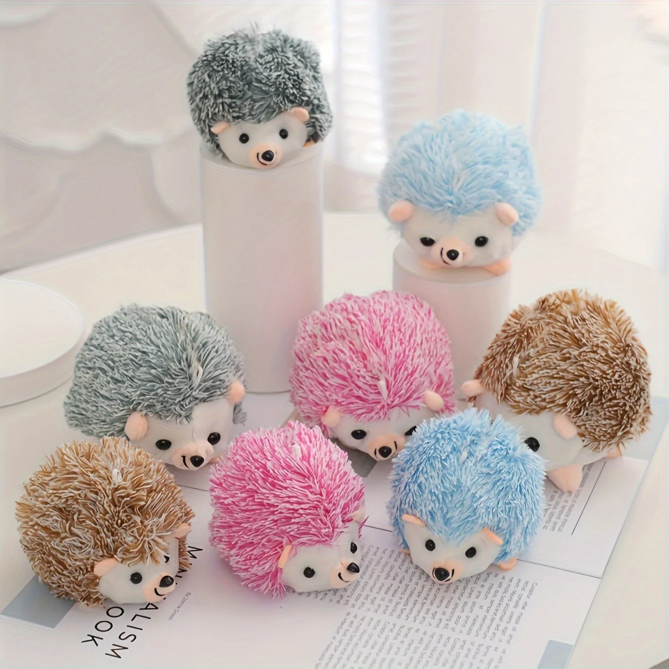 1pc Random Color Hedgehog Design Pet Grinding Teeth Plush Toy, Durable Chew Toy For Dog Interactive Supply