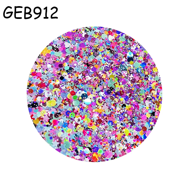 100g Colorful Mix Star Heart Holographic Glitter Epoxy Resin Filling Filler DIY Sequins For Jewelry Making Nail Tumbler Cup