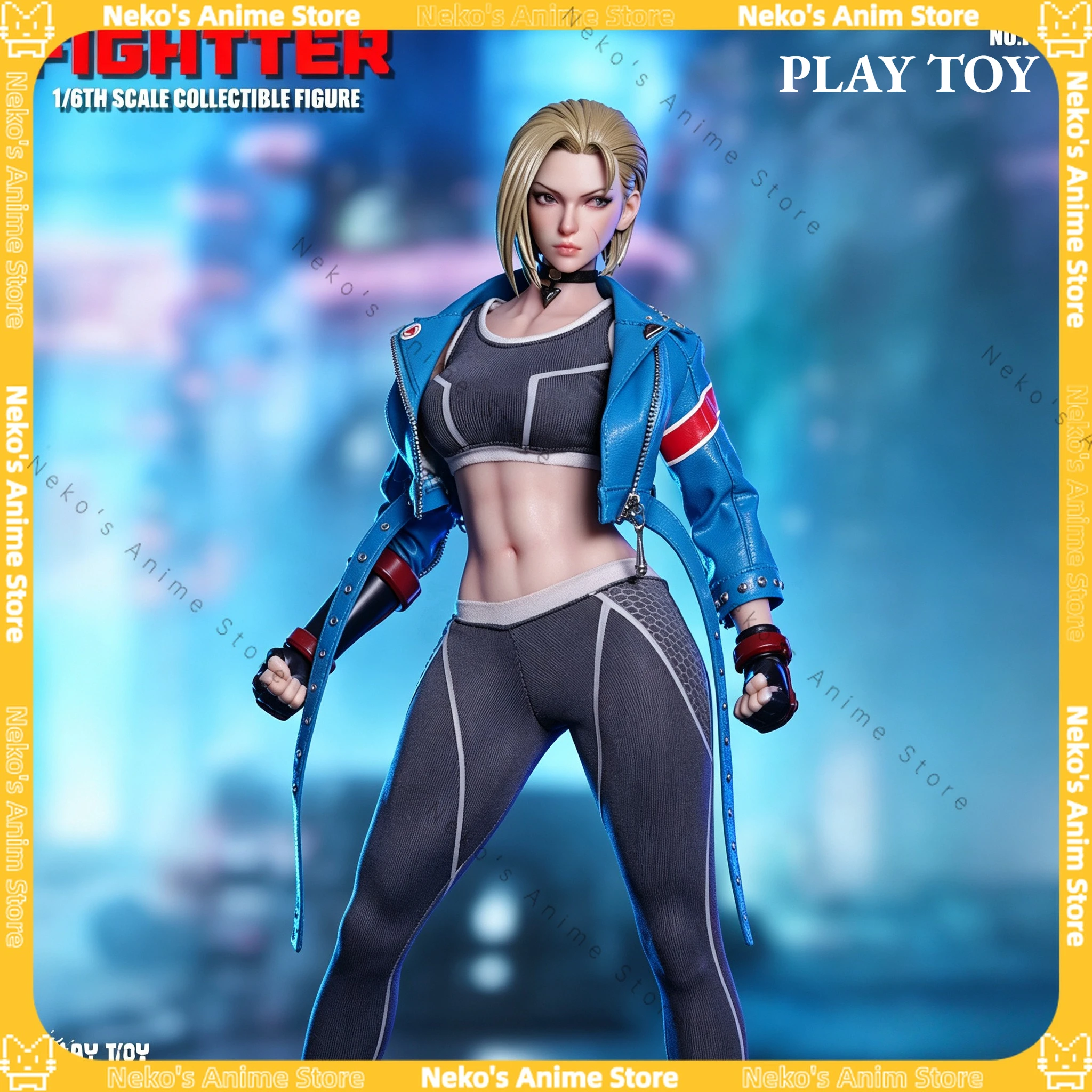 

In Stock PLAY TOY Cammy / Tina 1/6 Fighting Female Warrior NOP027 Action Figure 30cm Anime Model Trendy Toy Doll Collectibles