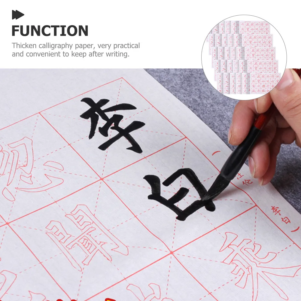30Sheets Chinese Calligraphy Copybook for Beginners Thick Paper Practice Book Tracing Sheet Chinese Character Writing Practice