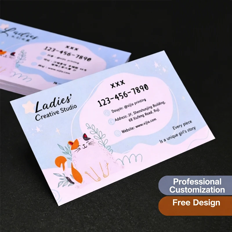 

Визитки 9x5.4см с индивидуальным дизайном, персонализированные именные карточки с печатью логотипа, матовая/глянцевая ламинация