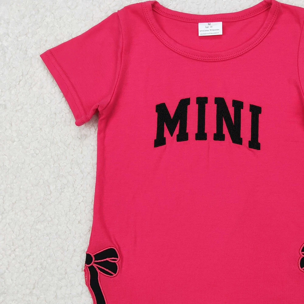 GT0917 Top per magliette con mini fiocco per neonate