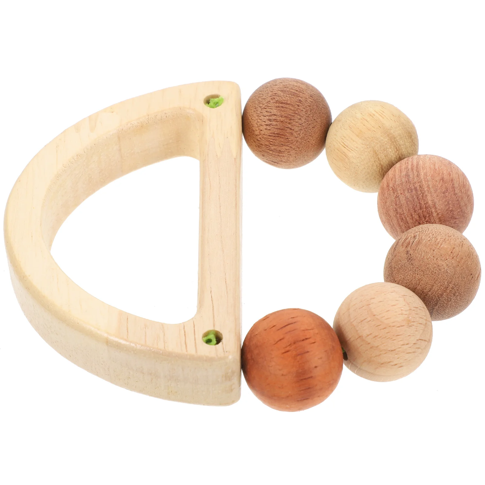 Wooden Baby Cute Shapes Grasping Educational Teether Safe Lightweight Portable Newborn Toddler Infant