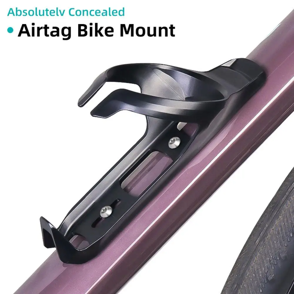 Bike Water Bottle Cage For Airtag Hidden Holder GPS Tracker Case Accessory Universal Bike Bicycle Bracket Mount For Air Tag