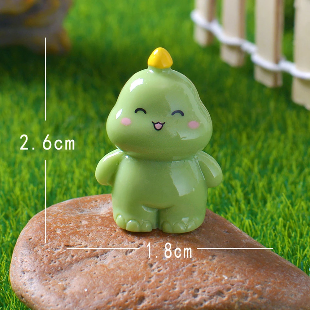 30 stücke Miniatur niedlichen Cartoon Dinosaurier Figur Mikro Landschaft Harz Geschenk für Heim textilien Kawaii Tier Zimmer Schreibtisch Dekor Geschenk