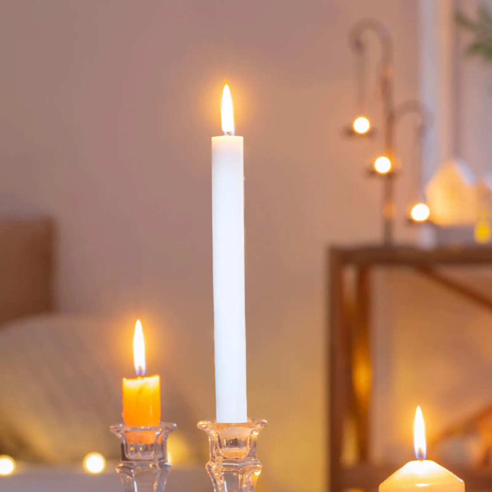 Candele elettriche Candele elettriche con telecomando a 10 tasti per luce decorativa natalizia per soggiorno camera da letto