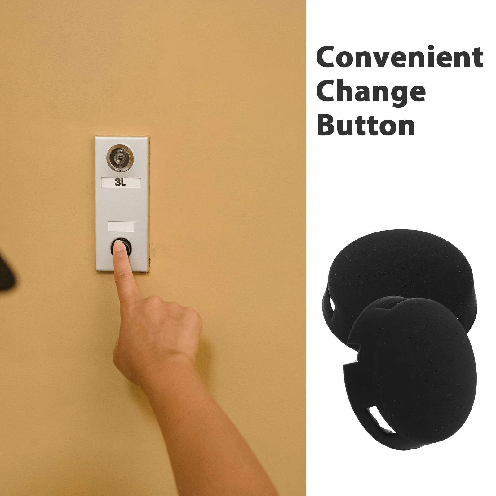 Doorbell Button Accessories Sturdy Push Universal Replacement Replaceable for Home Ringer Vintage Chime