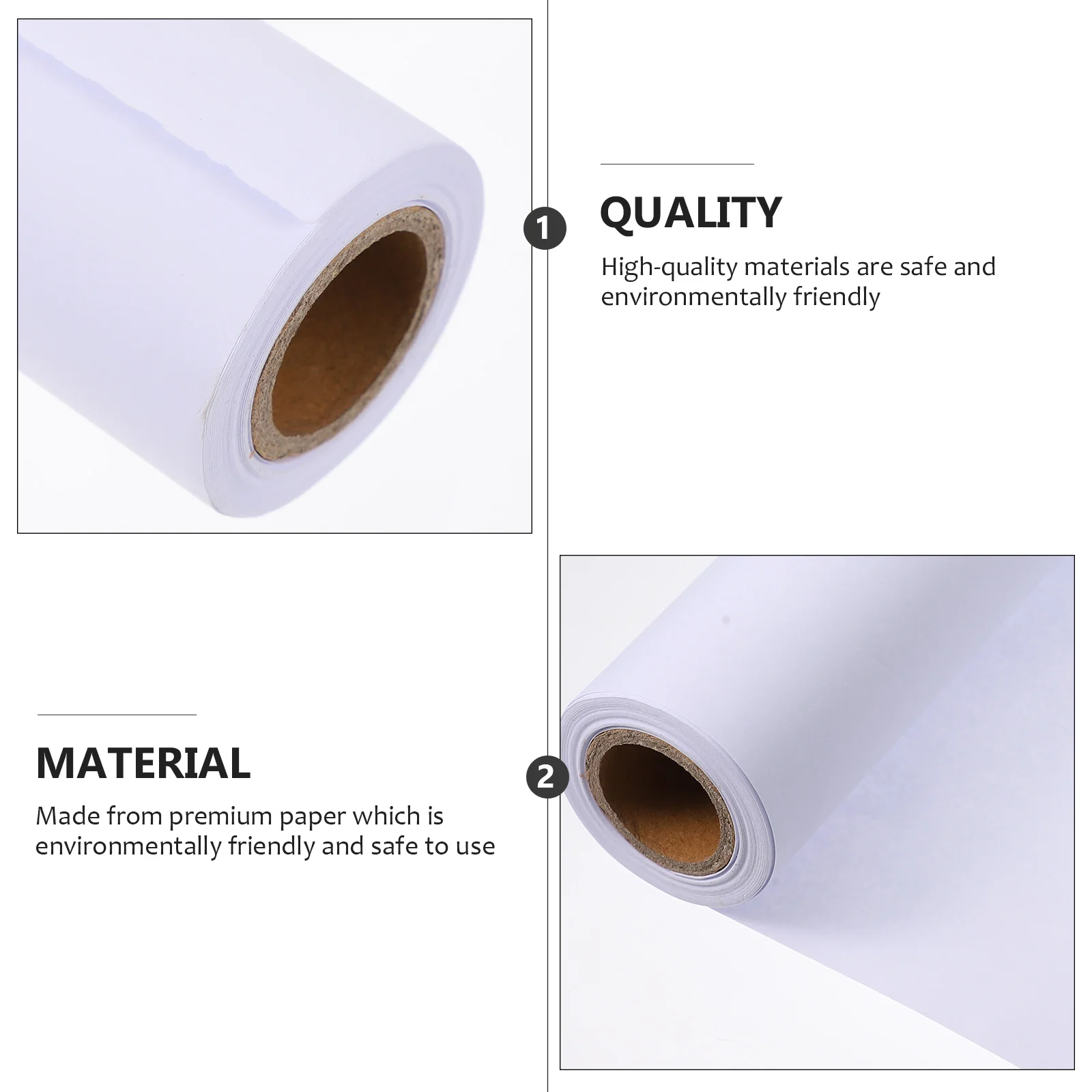 2 Rolls Drawing Paper Bulletin Board Kraft Blank Sketch Poster Wrapping Painting Graffiti