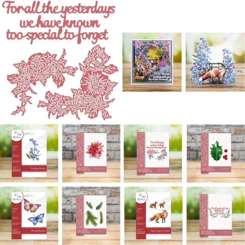 For All the Yesterdays Special to Forget New Arrival 2026 Metal Cutting Die Scrap Booking DIY Decoration Craft Embossing Stencil