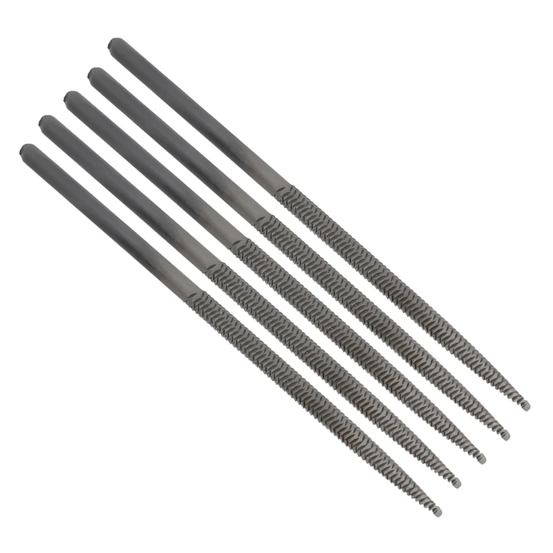 ABRW Pneumatic File Set 5Pcs Air File Tool Deburring Round Shape Workshop Equipment Metal Grinding
