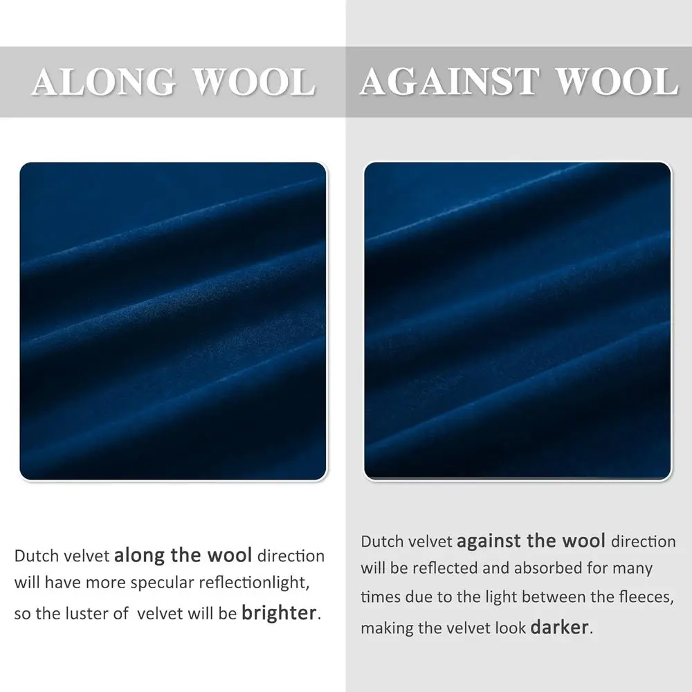 ستائر تعتيم معزولة حراريًا بطول 12 قدمًا، شديدة التحمل لغرف المعيشة بطابقين، 52 عريضة، أزرق داكن