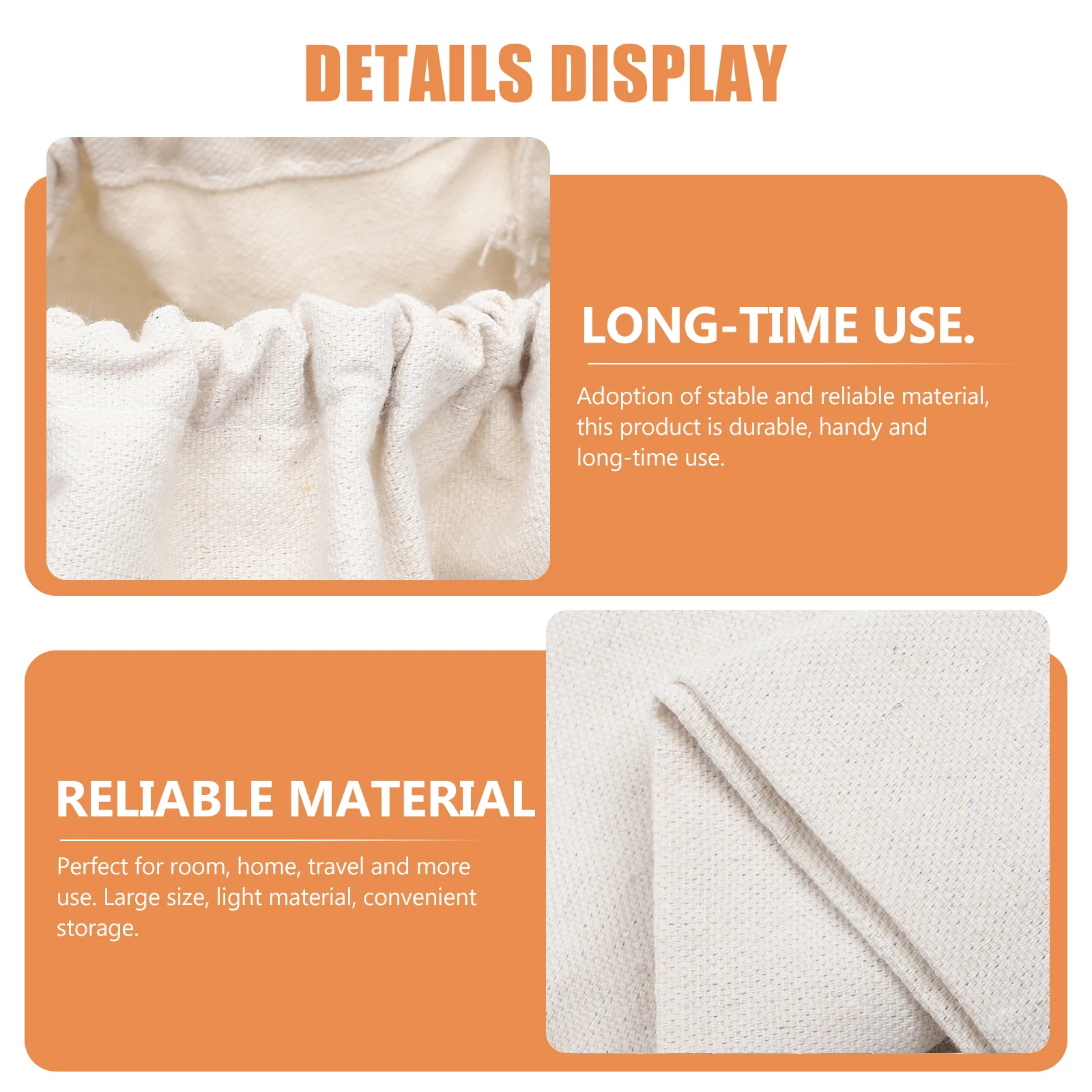 

Laundry Bag Large Canvas Multifunctional Big Fabric Bags Heavy Duty Hamper Drawstring