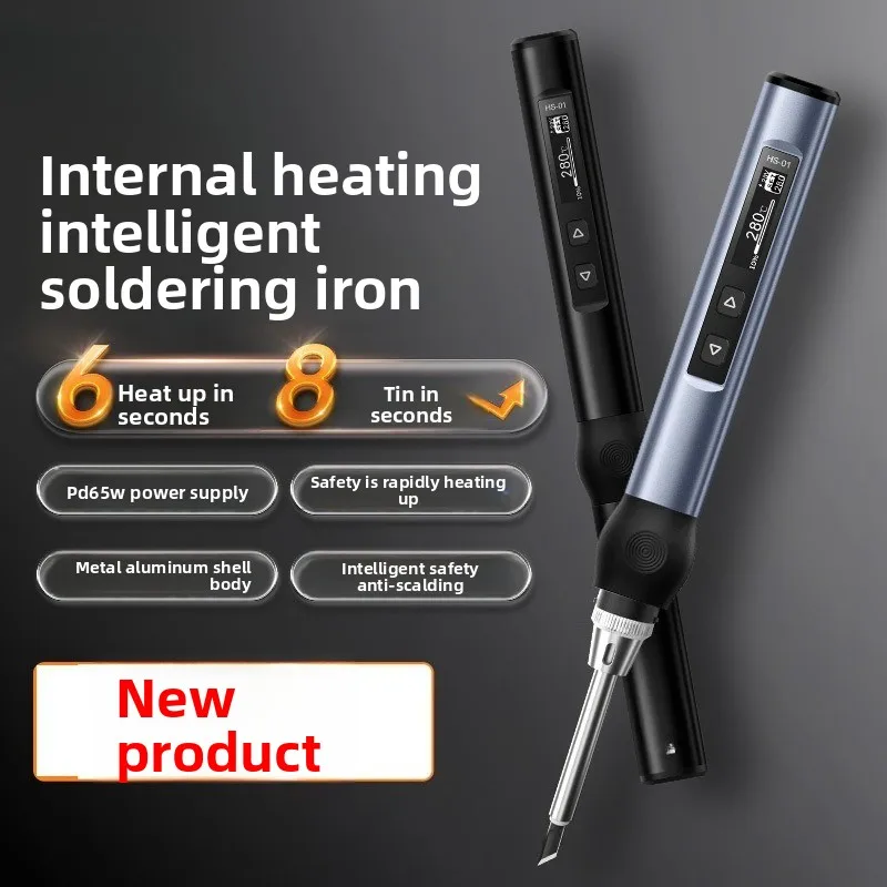 Intelligent electric soldering iron mini welding table PD65W internal thermal digital display constant temperature maintenance