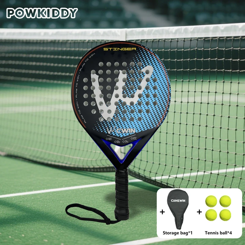 

Padel Racket Carbon Fiber Surface with EVA Memory Flex Foam Core Lightweight Padel Tennis Racquets | Paddle Tennis Racket
