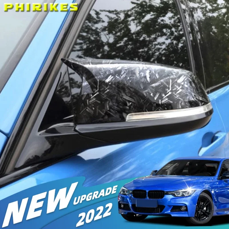For BMW serie 1 2 3 4 F20 F21 F22 F30 F32 F36 X1 F87 M3 Rearview Mirror Cover Side Wing Rear View Mirror Case Cover Glossy Black