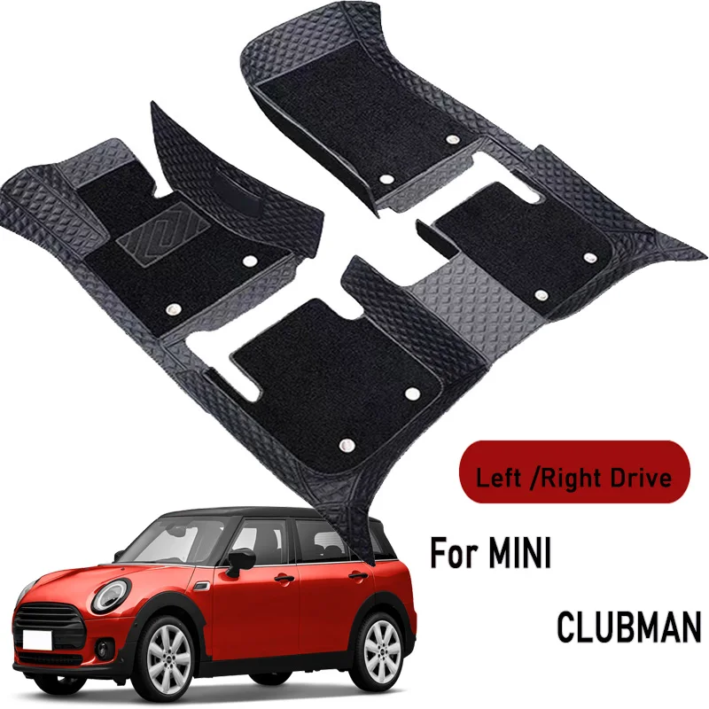 Car floor mats for MINI CLUBMAN 2007 2008 2009 2010 2011-2023 Customauto foot Pads automobile carpet cover interior accessories