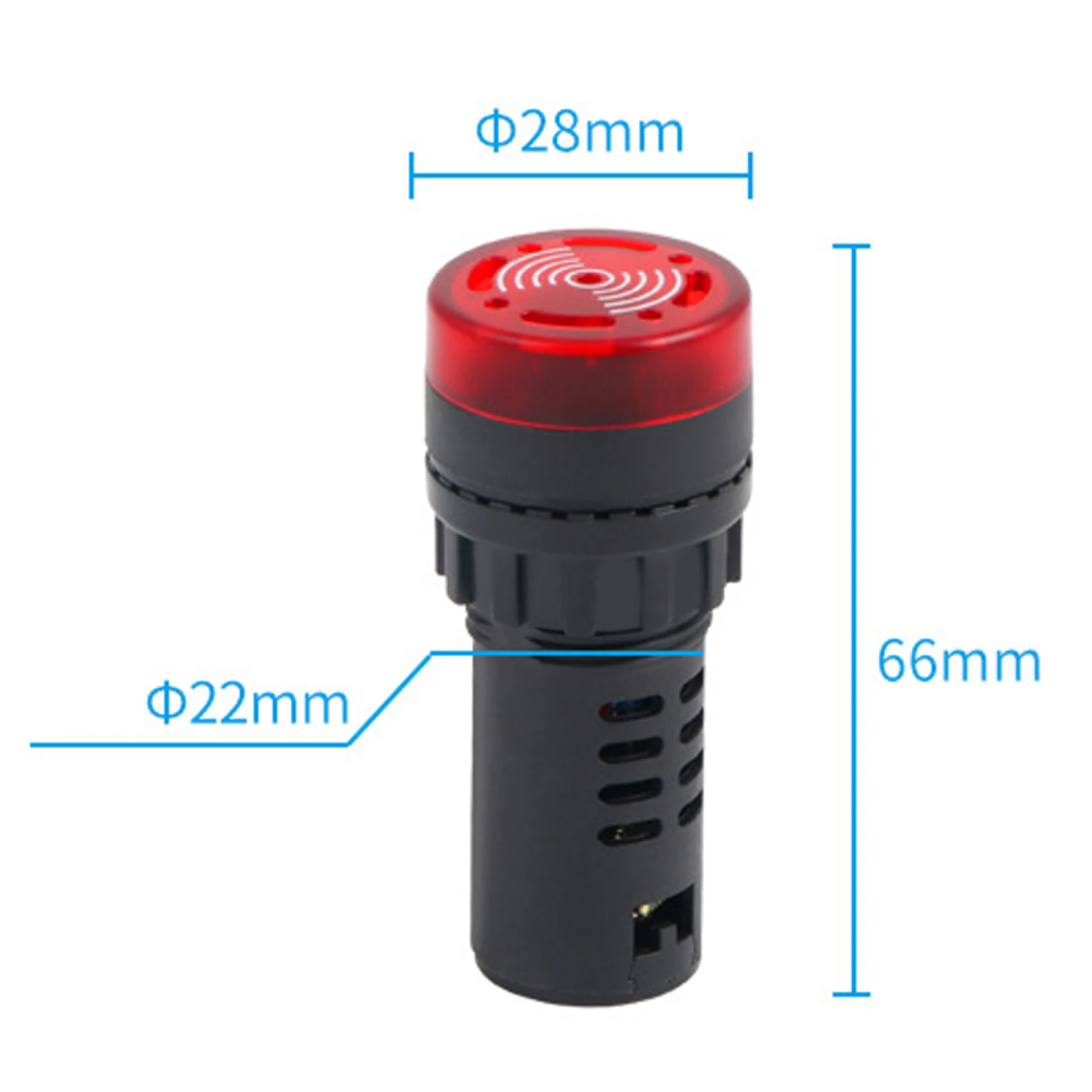 الجملة نشط كهرضغطية الجرس AD16-22SM التيار المتناوب 110 فولت LED فلاش إنذار + مؤشر مصباح تحذير