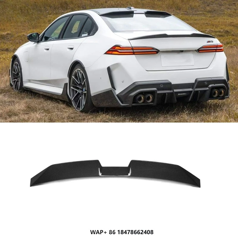 

OEM Style Dry Carbon Fiber for M5 G90 G99 Rear Spoiler Real High Tail Root Spoiler Wing Body Kit