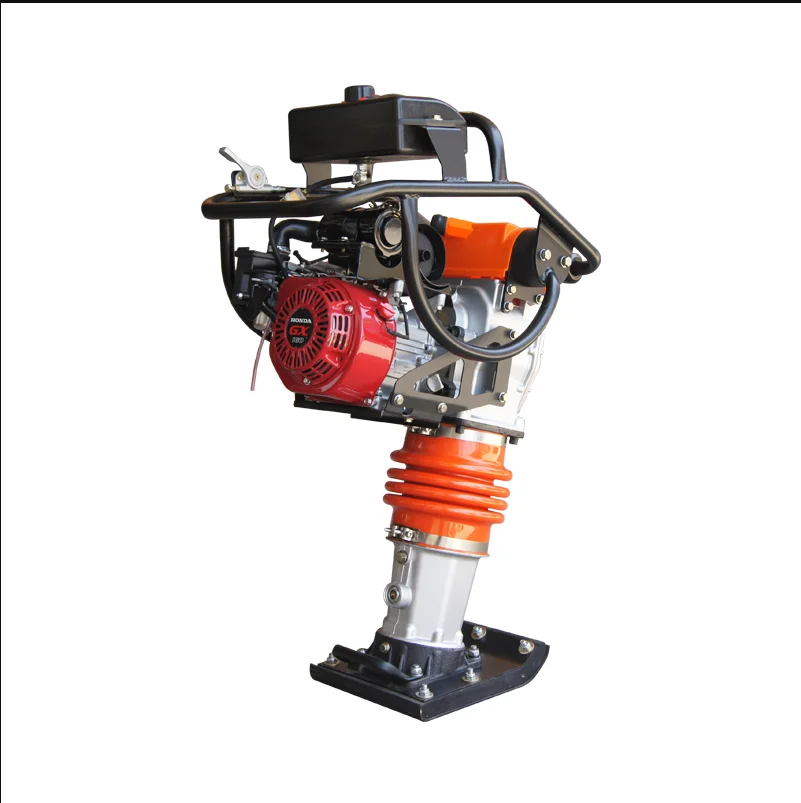 ZIAO 5.5HP Professional Jumping Jack Tamping Rammer 35CM Core Engine Vibratory Earth Compactor for Efficient Soil Compaction