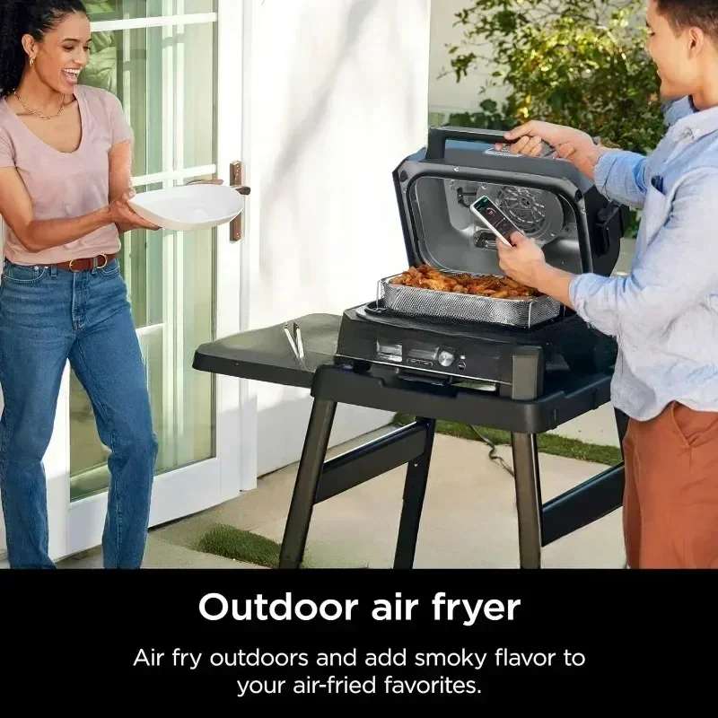 OG951 Woodfire Pro Connect Premium XL Outdoor &،، تمكين التطبيق، - شواية رئيسية في 1، مدخن الشواء