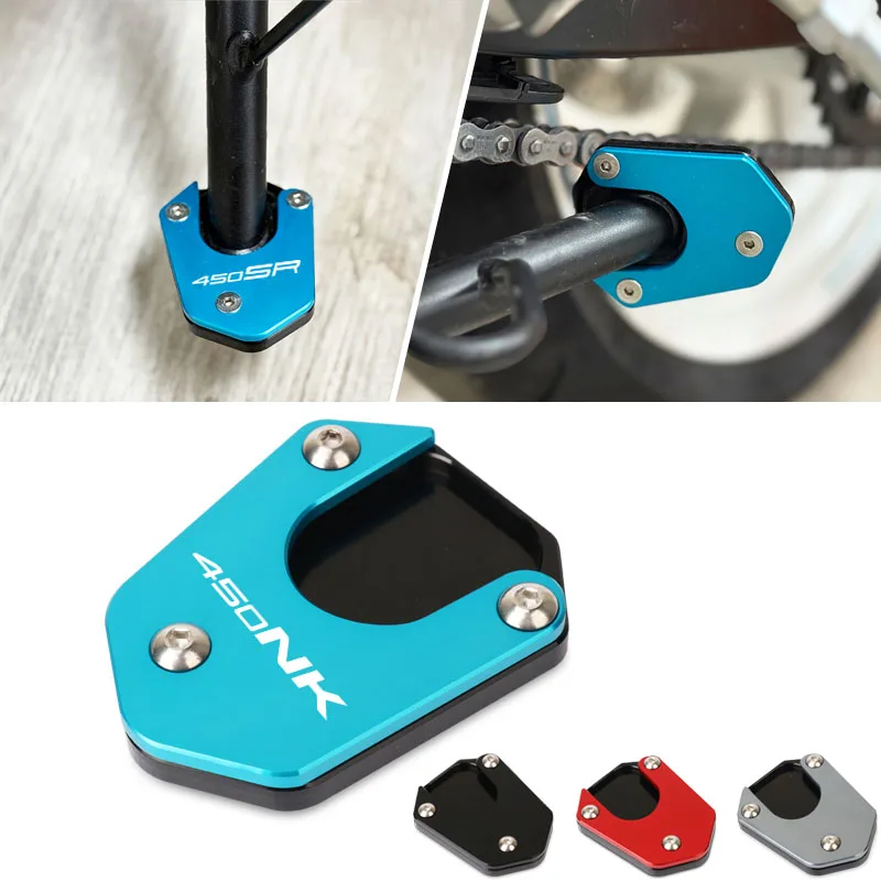 

Motorcycle Kickstand Foot Side Stand Extension Support Plate Pad For 450SR 450NK 450SS 450CLC 450 SR NK SS CLC 2023 2024 2025