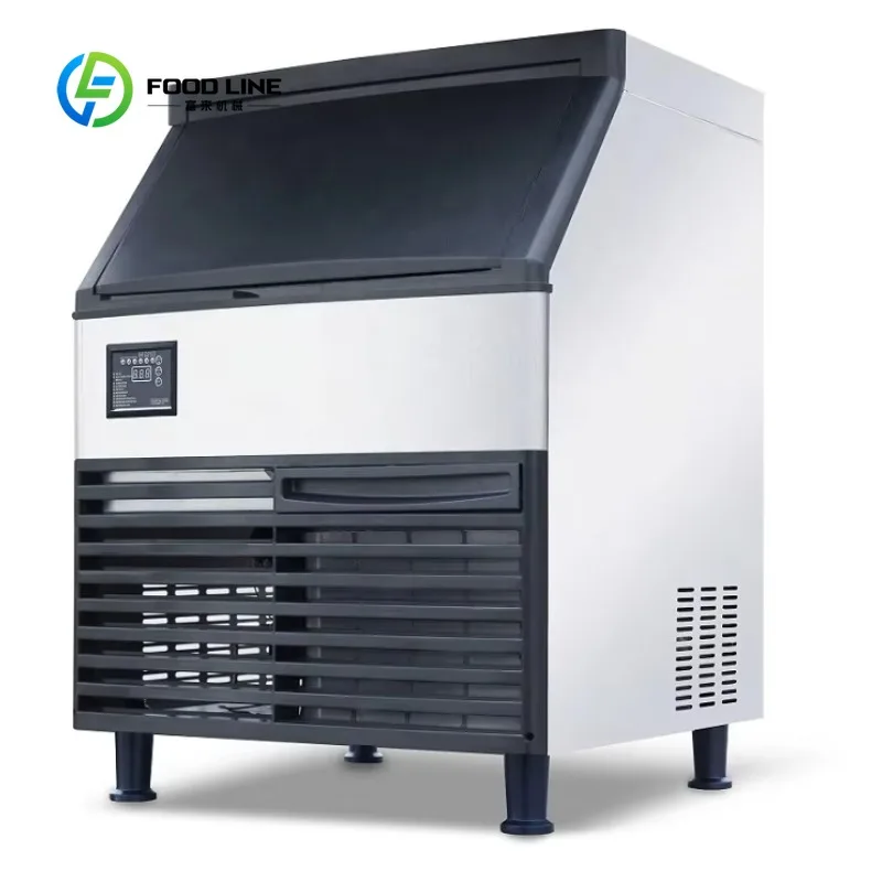 Customized Dual Water Inlet Ice Cube Maker 127kg/24H, Tap & Bottle Water Automatic Ice Making Machine for Cafe Bar Shop