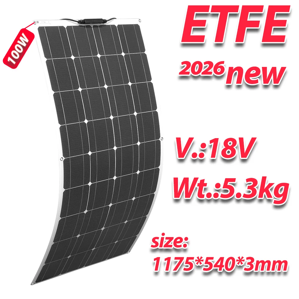 12V Solarpanel ETFE PET 150W 140W 120W 100W 95W 80W flexibles Photovoltaikpanel 12V Batterieladegerät Camper RV Dach Solarmodul EU Lager DHL Versand