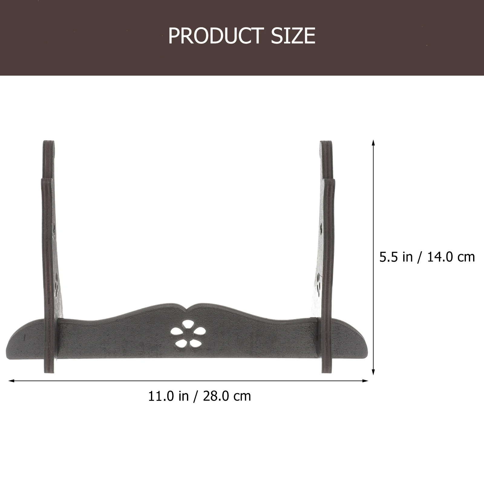 

Wooden Flute Stand Desktop Swords Display Rack Single Tier Storage Holder For Home Decoration Music Accessories