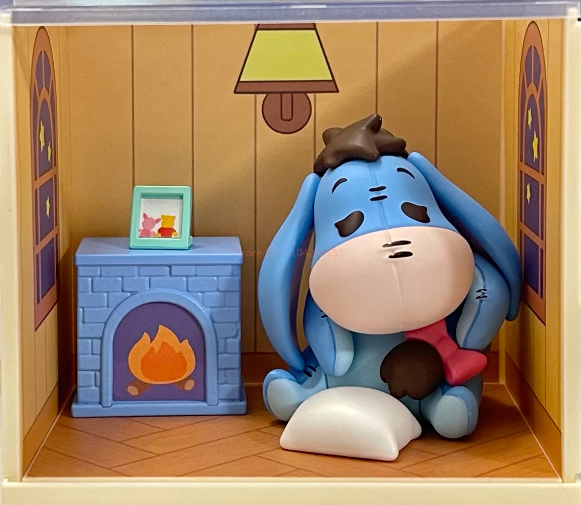 Original Disney Winnie The Pooh Home Moments Series Blind Box Piglet Eeyore Cute Figure Desktop Ornament Model Toy Birthday Gift view 5