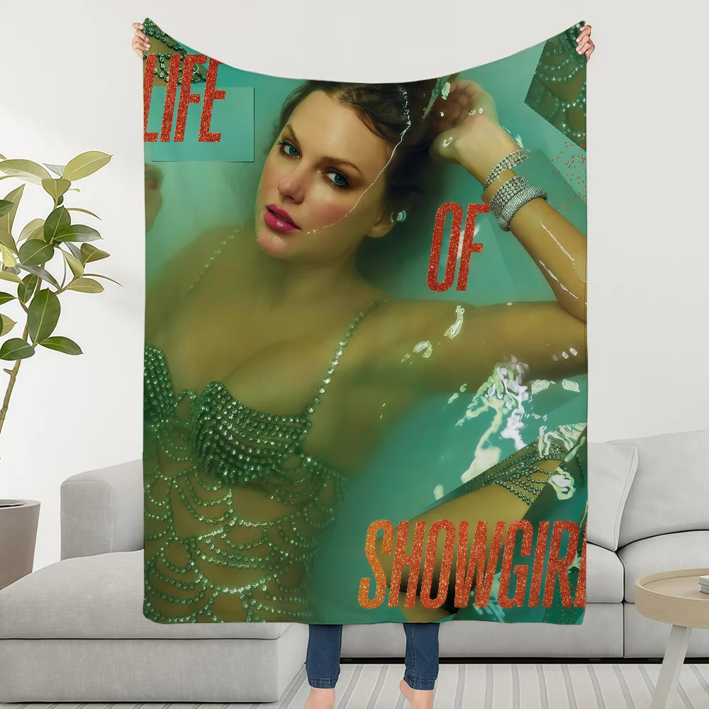 Blanket Throw Super Cosy Plush Living The Life T-TaylorS-ES Showgirl Room Sofa Couch Of Childish A S-SwiftS-ES Birthday Gifts