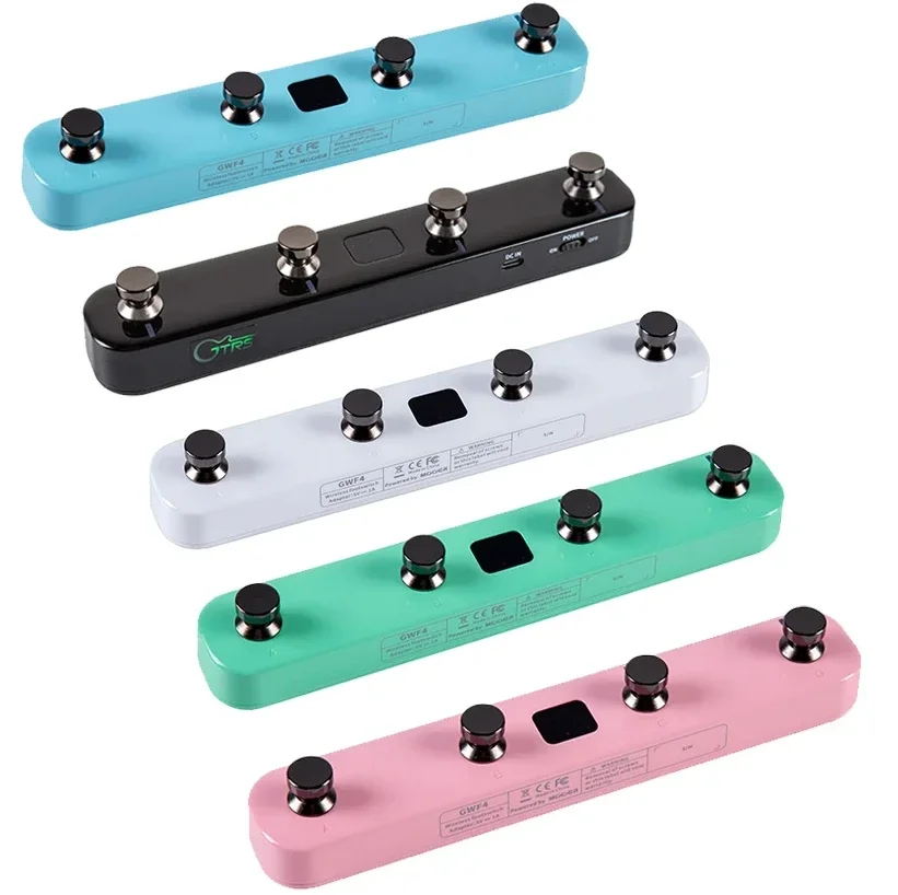 MOOER GWF4 interruptor de pie inalámbrico controlador de Pedal para Pedal inteligente Prime P1/P2 y Pedal de efecto Gtrs piezas de guitarra eléctrica